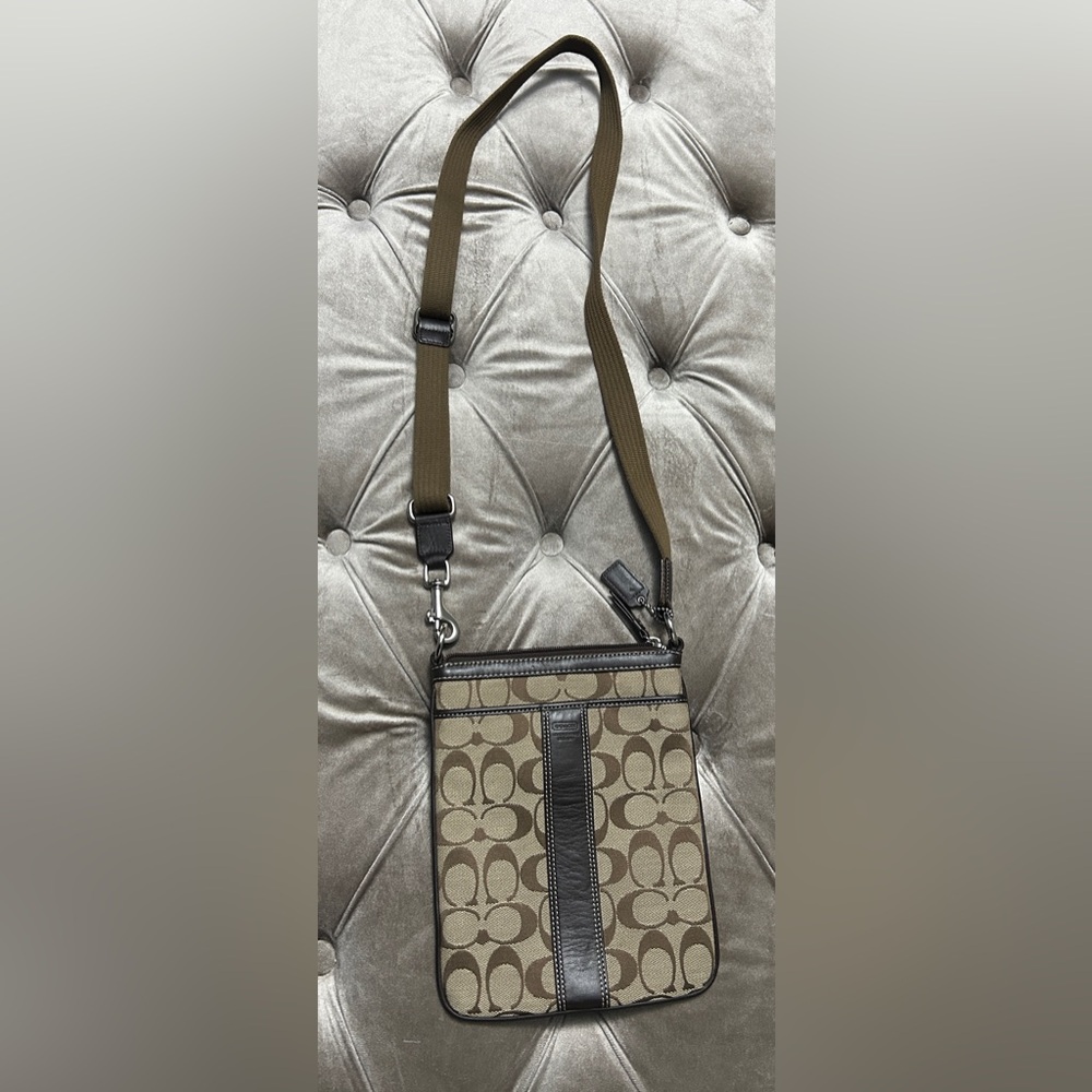 Coach Brown and Black Crossbody Bag